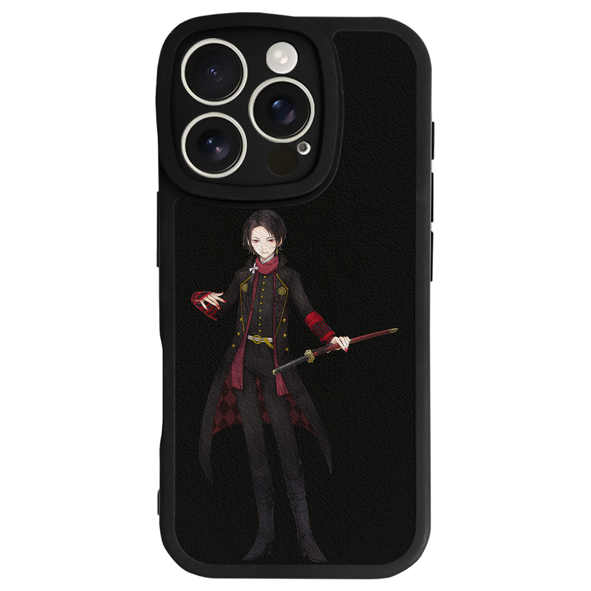 （画像用） 刀剣乱舞 Touken Ranbu 【iPhone 16シリーズ対応】シリコンスマホケース（レザー調） 材質：シリコン